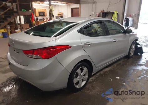 2012 Hyundai Elantra Gls from USA, damaged, VIN 5NPDH4AE9CH068705